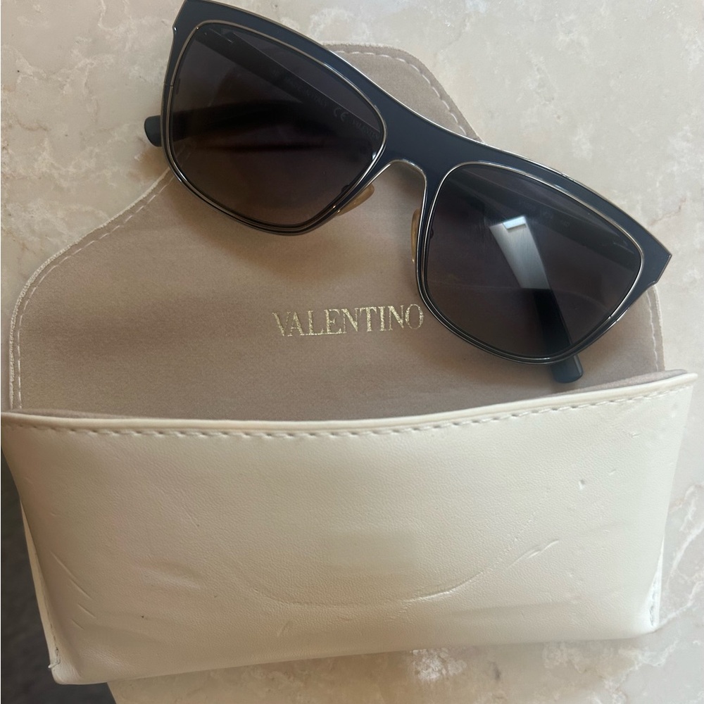 Valentino Navy Sunglasses